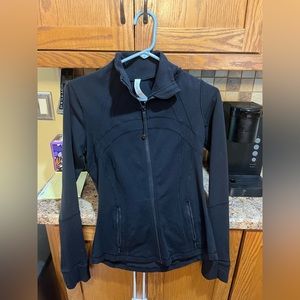 Black Lulu Lemon Athletic Jacket Size 6